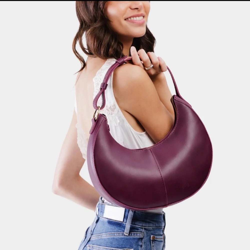 Portland Leather Deep Burgundy (lollipop) Nora Bag - Picture 4 of 12